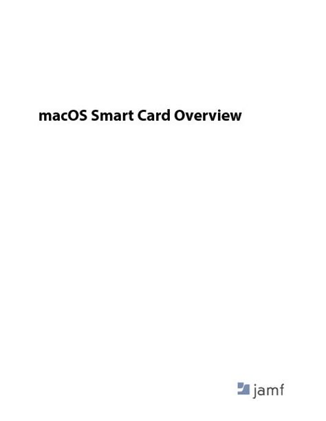 macOS Smart Card Overview 